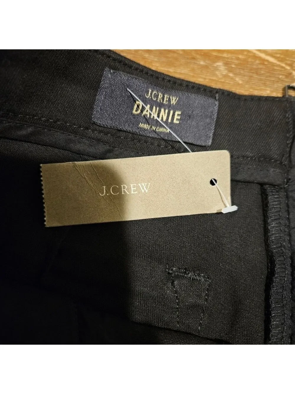 J. Crew NWT Women's Dannie Black pants with Rear Zipper, Size 2